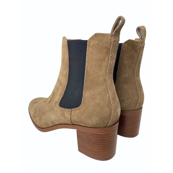 Steve Madden Rhiannon Size 11M Brown Nubuck Leather Chelsea Boots Women - Picture 7 of 11